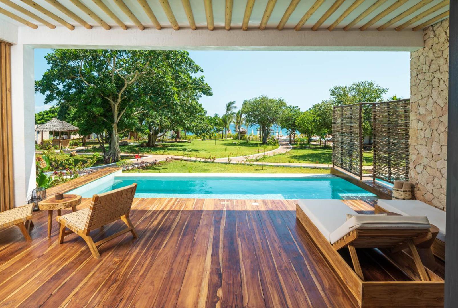 Hotel Aldiana Club Zanzibar Kwanza Kizimkazi Pokoj fotografie The view from a private pool at the resort